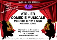 Atelier Comédie Musicale à l'année - Adolescents & Enfants. Du 30 septembre 2015 au 30 juin 2016 à Nice. Alpes-Maritimes.  18H30